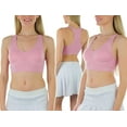 thumbnail image 3 of ToBeInStyle Womens Pack of 6 Comfortable and Supportive Racerback Sports Bras, 3 of 7