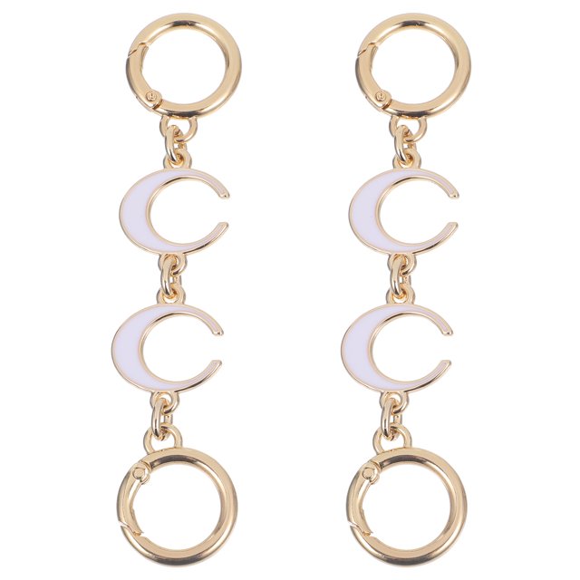 CIMAXIC bag extender 2pcs Bag Extender Chains Moon Purse Extender Chain Handbag Extender Chain,4.92"X0.98"X0.2"