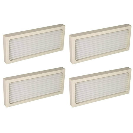 Nispira 4 Packs Hamilton Beach Compatible Air Filter Replacement Fits TrueAir Purifier 04383 04385 04384 990051000