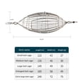 thumbnail image 2 of Jaula de cebo Lanzador de pesca Cesta de acero inoxidable Alimentador Aparejos de mar (S) JShteea Para Estrenar, 2 of 9