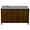 Walnut, variant on MCM 61" Double Rectangle Sink Vanity in Walnut/Gray Granite Stone