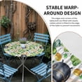 thumbnail image 5 of St. Patrick's Day Fitted Tablecloth with Elastic Edged, Round Table Cloth for Dining Table, Lucky Shamrocks Harp Beer Horseshoes Envelope Waterproof Oil Proof Table Cover for Indoor Outdoor 36"-44", 5 of 8