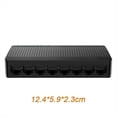 thumbnail image 2 of Gigabit Mini Switch Ethernet 8 Port 1000Mbps 10xFast RJ45 Hub Network SOHO Desktop Smart WIFI Switcher Plug& Play SG108M,1 * Gigabit Mini Switch,Black, 2 of 8