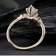 thumbnail image 3 of solitaire jewels Snow Drift Style 2CT Marquise Moissanite Engagement Ring For Women, 14K Yellow Gold, 3 of 6