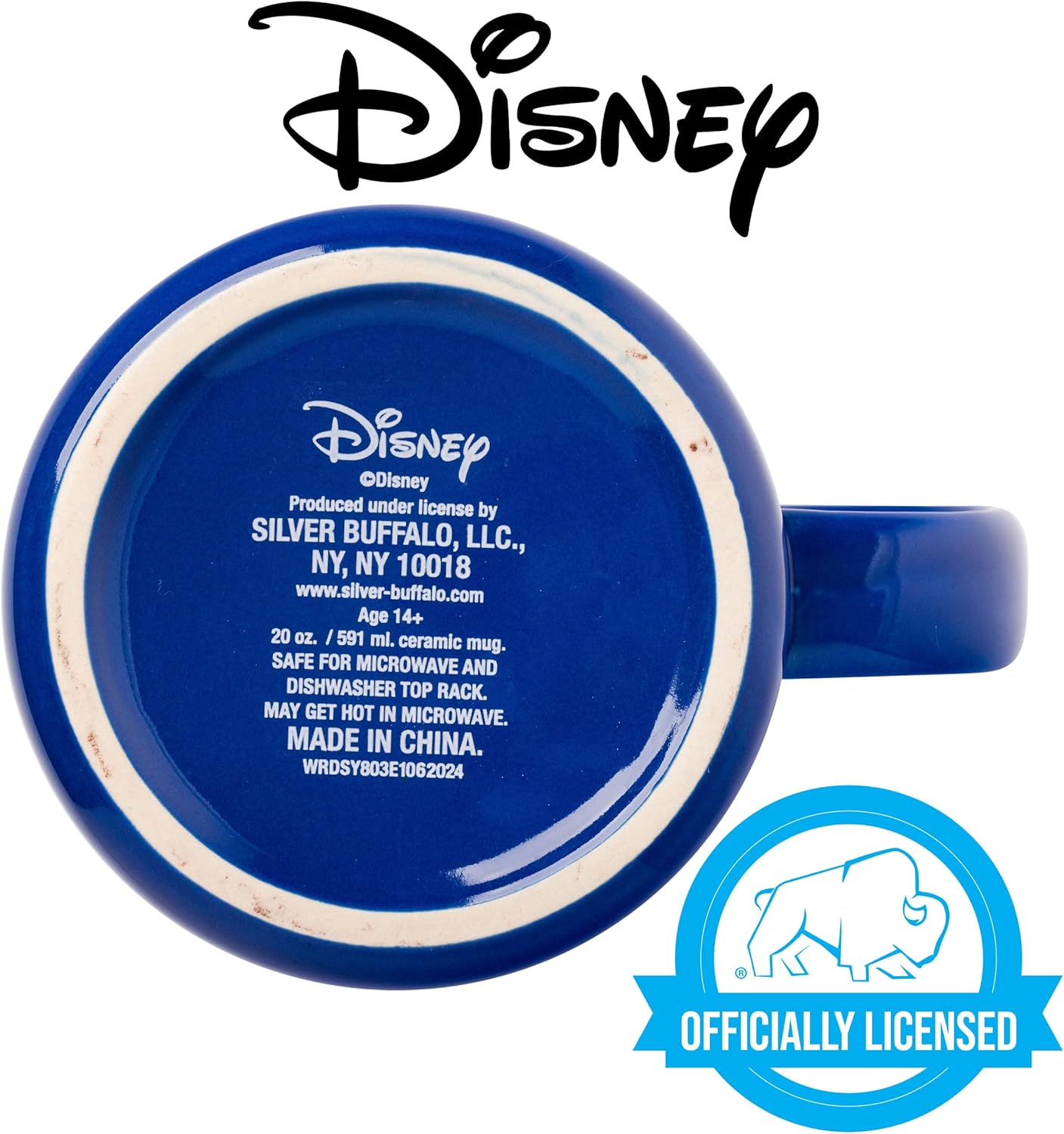 Silver Buffalo Disney A Goofy Movie Retro Featuring Roxanne, Max Goof, and Bobby Zimmeruski Ceramic Camper Mug, 20 Ounces