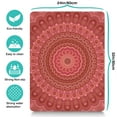 thumbnail image 3 of Floral Boho Dog Mat - Spiritual Healing Design, Non-Slip Rubber Bottom, Large Size for Bowls & Dishes, 3 of 3