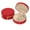 Red, variant on Holloyiver Travel Jewelry Box, Velvet Mini Jewelry Organizer, Small Jewelry Case for Girls Women, Jewelry Storage Box for Rings Earrings Necklace (Circular, 4.1x4.1x1.7Inch)