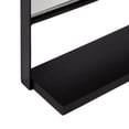 thumbnail image 4 of Kate and Laurel Chadwin Wall Mirror with Shelf, Black 20x34, 4 of 8