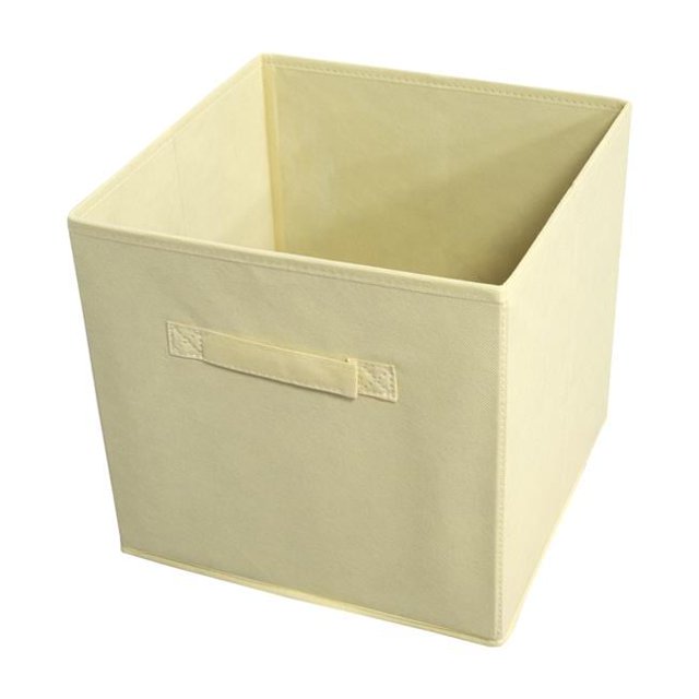 10.60 x 10.60 x 11 in. Collapsible Storage Bins, Tan