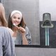thumbnail image 2 of 1 Juego de soporte para cepillos de dientes montado en la pared, soporte para cepillos de dientes de pared para baños, soporte para cepillos de dientes colgante con taza, gris, 4,33 x 2,56, 2 of 7