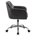 thumbnail image 5 of Linon Colton 13.5 in Task Chair with Adjustable Height & Has Arms, 300 lb. Capacity, Charcoal, 5 of 11