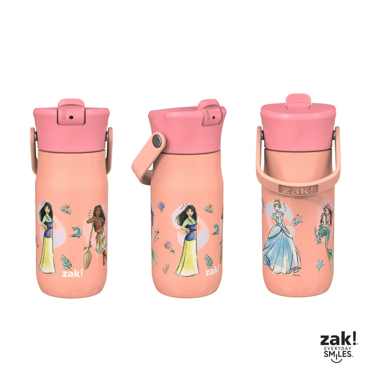 Disney Frozen Aluminum Water Bottle (Pink Flower Top) 