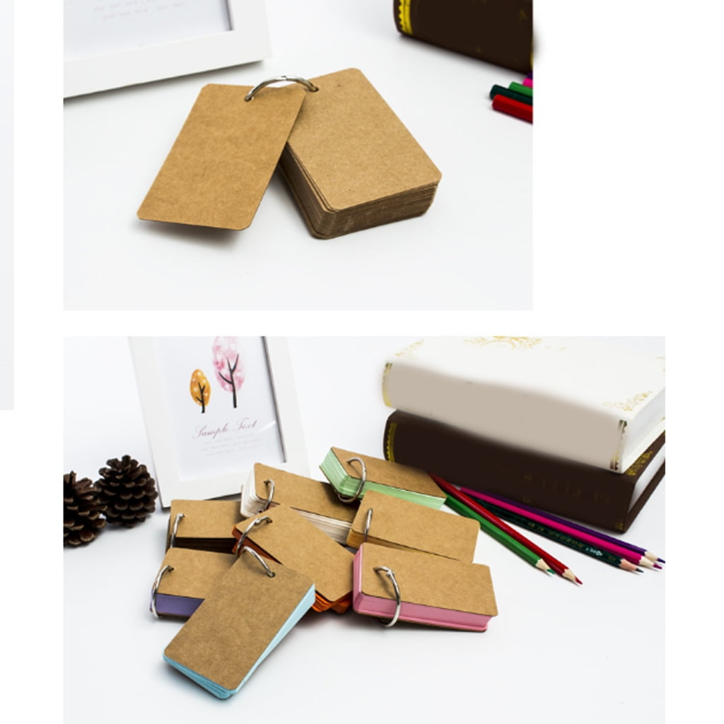 Set of 6/8 Crafting Paper Cards Mini Notepads for Organization Card (50 Cards)