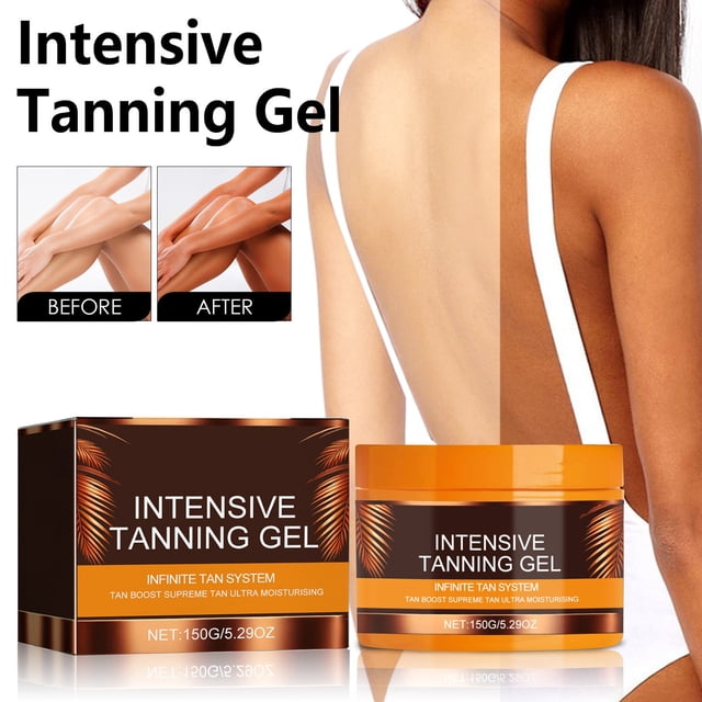 WIFKLSIIPG Tanning Gel Beach Sunbathing Aid Wheat Bronzer Texture Is Light and Non Greasy