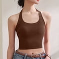 thumbnail image 2 of Bra for Women with Hanging Neck Design, Removable Chest Pads, Backless Suspender Style, Seamless Stretch Polyester, Four-Season Wear, Daily Use, 2 of 5