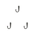 thumbnail image 1 of Billuyoard Colgador de montaje en pared, accesorio de organización, colgadores colgantes, gancho de almacenamiento de aleación de Zinc, ganchos Type1 NO1, 1 of 6