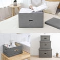 thumbnail image 4 of Boîtes de Rangement avec Couvercles, Bacs de Rangement Décoratifs, Panier de Rangement en Tissu Pliable, 4 of 4