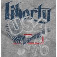 thumbnail image 2 of USA Liberty American Bald Eagle Plus Size Crewneck Graphic Tee Shirt Brisco Brands 2X, 2 of 6