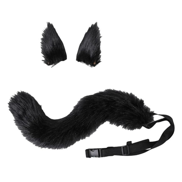 BELOVING Animal Hairpin Suit Soft Decor Cosplay Prop for Fancy Dress Cosplay Party Unisex Black