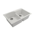 thumbnail image 3 of BOCCHI 1602-507-0126 Granite 33" 60/40 Double Bowl Kitchen Sink in Milk White, 3 of 7