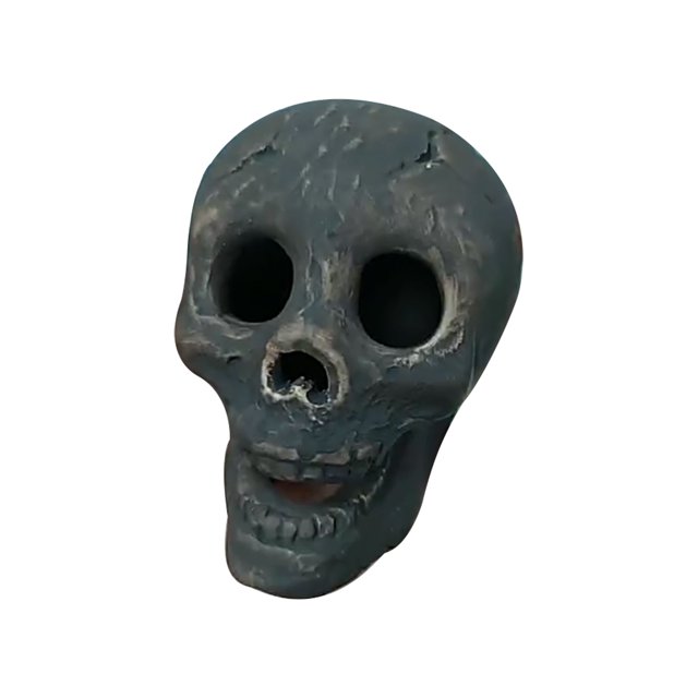 Decoración de cabeza de calavera de Halloween, accesorios para quemar chimenea de pozo de fuego, casa embrujada Tricky Scary Spooky, chimenea de fuego que quema accesorios de atmósfera de terror (2 piezas) ZefeiWu 8390605360244