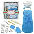 thumbnail image 4 of ZheElen 13 Pcs Kids Chef Set Pretend Role-play Cooking Toy Kids Baking Set Includes Baking Aprons Chef Hat Oven Mitt Wood Spoon Set, 4 of 4