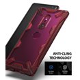 thumbnail image 6 of Ringke Fusion-x Case Compatible with Sony Xperia XZ3, Hard Back Shockproof Bumper Cover - Ruby Red, 6 of 7