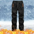thumbnail image 2 of Kids' Softshell Ski Pants Waterproof Warm Fleece-Lined Snow Pants Outdoor Hiking & Skiing Athletic Pants for Cold Weather, 2 of 9