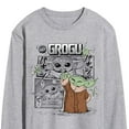thumbnail image 3 of Star Wars - The Mandalorian Grogu Panels - Men's Long Sleeve Graphic T-Shirt, 3 of 5