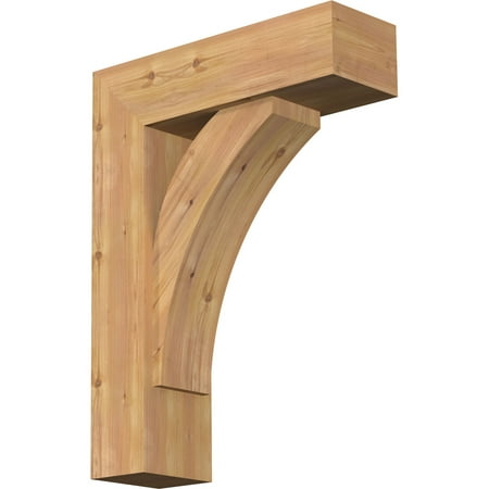 

7 1/2 W x 24 D x 32 H Thorton Block Smooth Bracket w/ Offset Brace Western Red Cedar