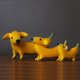thumbnail image 4 of Divertida Estatua de Perro Plátano, Lindas Figuras de Perro Plátano Peladas, Adornos, Decoraciones de Jardín, Adornos de Resina para Escritorio, Decoración del Hogar, 4 of 5