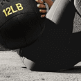thumbnail image 2 of Wall Ball, Soft Leather Weighted Iron Sand Med Ball for Dynamic Multifunctional Exercise, 6lbs - 30lbs, 2 of 6