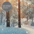 thumbnail image 6 of JOOCAR Snow Forest Shower Curtain Winter Christmas Farmhouse Rustic Nature Tree Sunshine Bath Curtains Set Waterproof Fabric Decorative for Christmas Bathroom Tub with 12 Plastic Hooks 72 X 72 Inches, 6 of 7