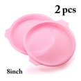 thumbnail image 2 of Silicone Cake Mold Round 2PCS DIY Non-Stick Cake Pan Baking Mold Bakeware Pan, 2 of 9