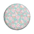 thumbnail image 4 of Spare Tire Cover, Conch Shells Print No.9023 Wheel Cover Tire Covers For Trailers Car Truck Camper Universal Tire Covering Fits Diameter14"-17", 4 of 4