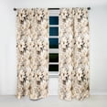 thumbnail image 4 of Designart "Vintage Inspired Floral Patterns II" Plants Bohemian Curtain, Floral Single Panel, 4 of 6