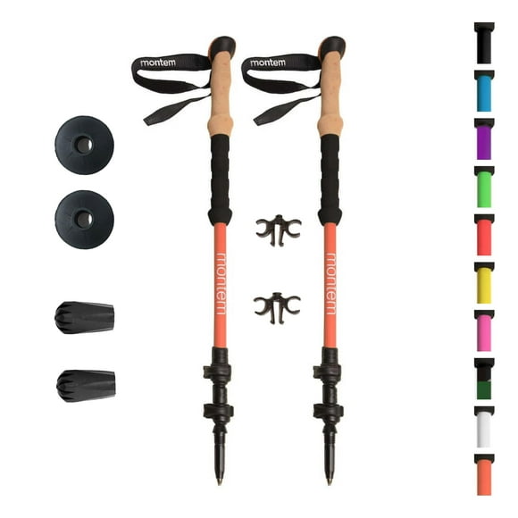 Bastones de trekking Montem de aluminio 7075 de espuma EVA ultrarresistentes