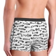 thumbnail image 6 of Salouo Fish Bones Print Men's Boxer Briefs,Breathable Underwear Elastic Waistband Briefs for Men -Large, 6 of 8