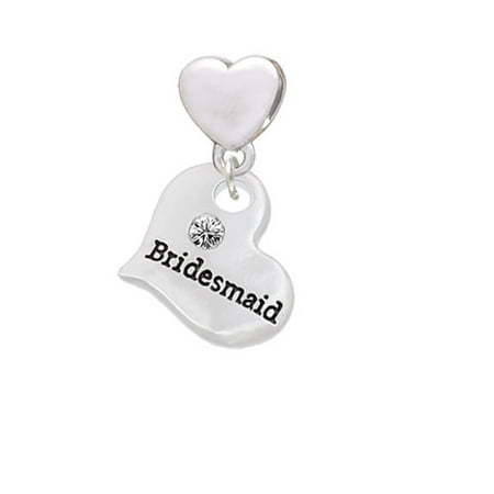 Large Bridesmaid Heart - Heart Charm Bead