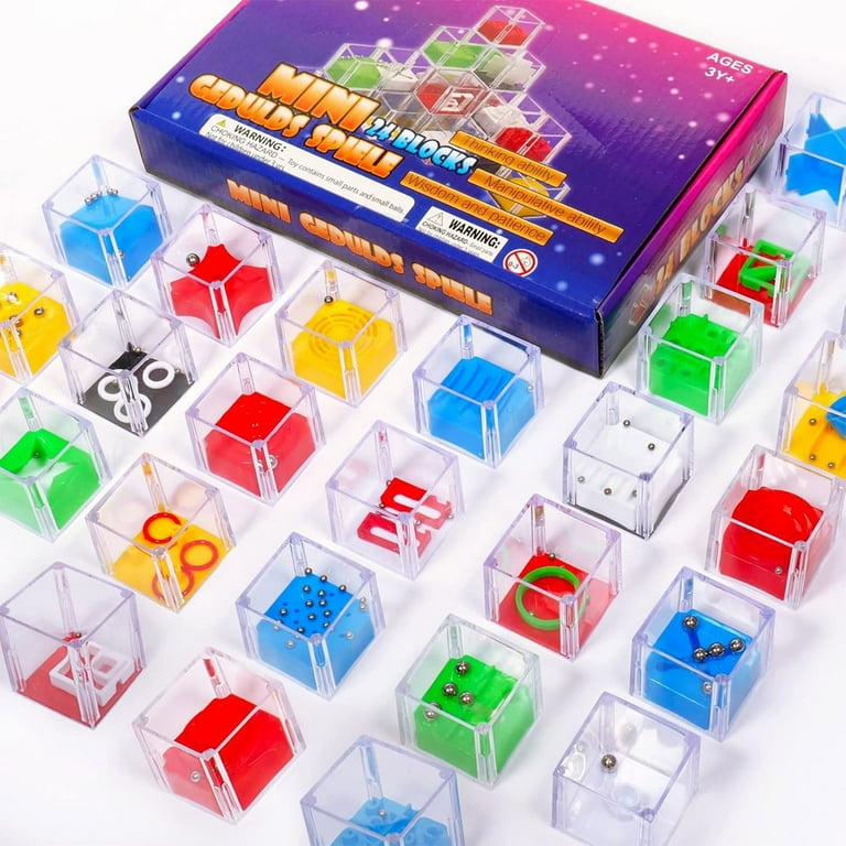 YUNAFFT Mini Cube Puzzle Box Set, Brain Game Maze Puzzle Box 3D
