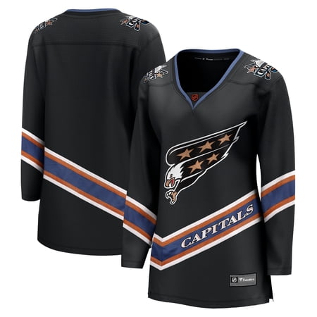 Women s Fanatics Black Washington Capitals Special Edition 2.0 Breakaway Blank Jersey