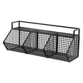 thumbnail image 3 of simhoa Adhesive Small Metal Basket Wall Mount Fruit Basket for Craft Room Garage RV 3 Grid, 3 of 8
