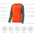 thumbnail image 6 of BASSDASH Men’s Lightweight Camo Hunting Shirt UPF 50+ Sun Protection Long Sleeve Hiking Fishing Performance Tee Mesh Panels, 6 of 8