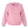 thumbnail image 4 of Comdrip Womens Hoodies, Womens Oversized Hoodies Large Pocket Sweatshirts Fashion Pullover Women's Loose Casual Sweatshirts Essentials Hoodie Pink 3XL, 4 of 4