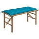 thumbnail image 1 of Banco de patio VidaXL, plegable, impermeable, de bambú con cojín, 1 of 9