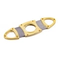 thumbnail image 4 of Polished Metal Double Blade Cigar Cutter - 56 Ring Gauge - Gold, 4 of 4