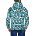 thumbnail image 5 of Zip Up Hoodies for Men - Cow farm anima blue funny Long Sleeve Comfrt Men'S Fashion Hoodies & Sweatshirts, Jackets for Men Hoodies Pullover Clothing Clothes with Pouch, 5 of 5