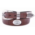 thumbnail image 1 of ZeppelinProducts  Auburn Concho Croc Tan Leather Belt, 40 Waist, 1 of 1