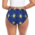thumbnail image 3 of Womens Underwear - No Show Seamless Underwear for Women, cool bats blue night starry sky Soft Stretch Women's Panties, Hipster Ladies Panties Breathable Bikini Underwear Briefs, 3 of 6