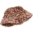 thumbnail image 4 of CoCopeaunts Bucket Hat for Men Leopard Pattern Fisherman Hat for Women Outdoor Warm Keeping Plush Basin Hat in Autumn Winter, 4 of 8